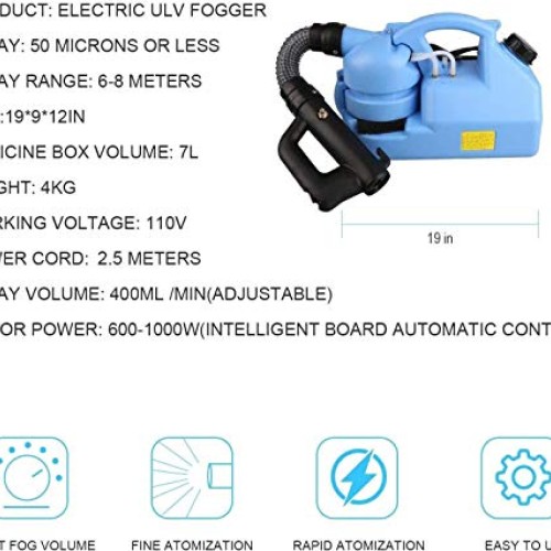 WYNC Portable Electric Intelligent-Fogger-ULV-Intelligent-Garden-S...