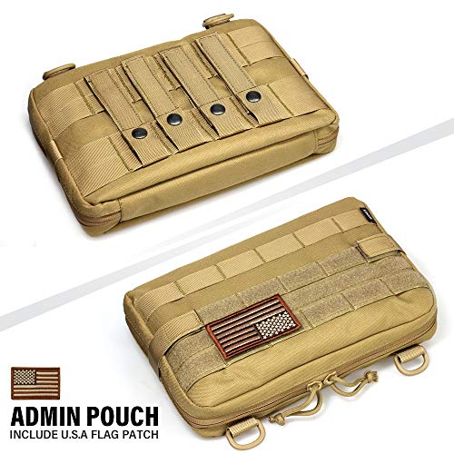 WYNEX Tactical Admin Molle Pouch, Medical EDC EMT Utility Bag Shel...