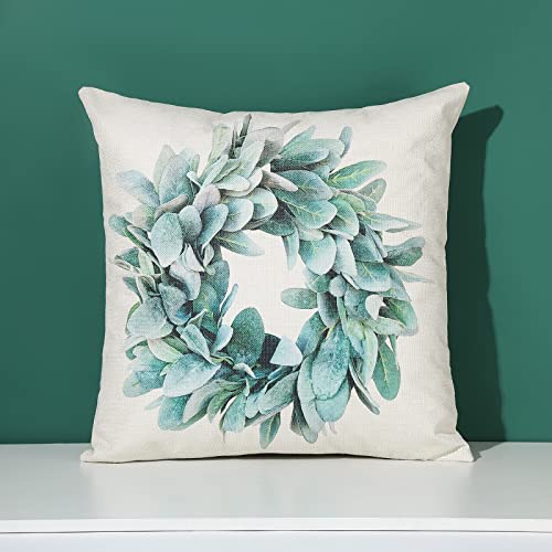 wyooxoo Throw Pillow Covers 18x18 Set of 4 Farmhouse Pillow Covers...