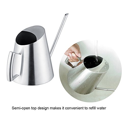 Watering Can,Stainless Steel Watering Pot with Long Spout 1500Ml M...