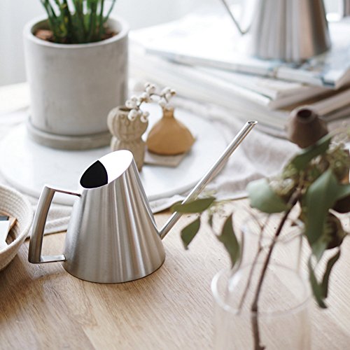 Watering Can,Stainless Steel Watering Pot with Long Spout 1500Ml M...