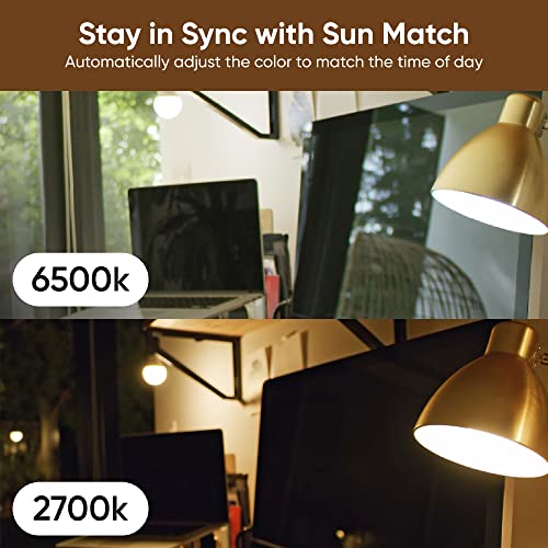 Wyze Bulb Color, 1100 Lumen WiFi RGB and Tunable White A19 Smart B...