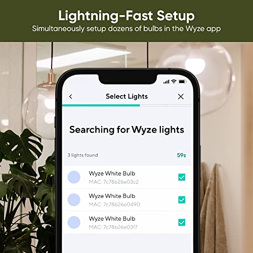 Wyze Bulb Color, 1100 Lumen WiFi RGB and Tunable White A19 Smart B...