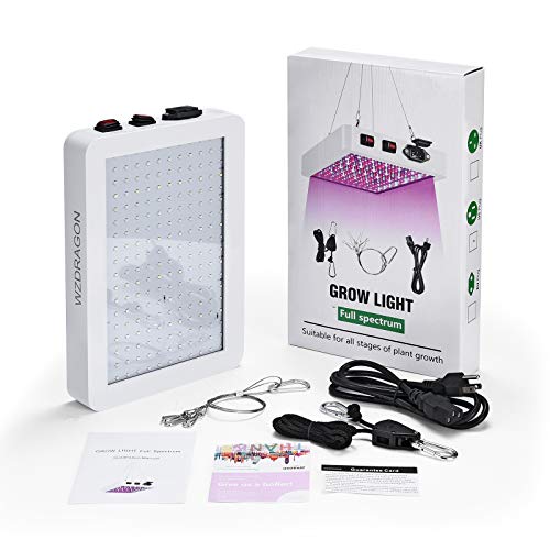 WZDRAGON 1000W LED Grow Lights Double Chips Full Spectrum for Gree...