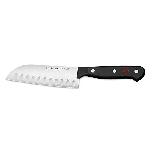 Wusthof Gourmet Hollow Edge Santoku Knife, 7 Inch