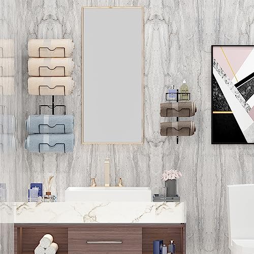 X-cosrack Over Door Towel Rack for Bathroom - Wall Mount Towel Hol...