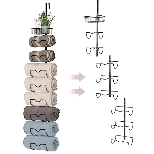 X-cosrack Over Door Towel Rack for Bathroom - Wall Mount Towel Hol...