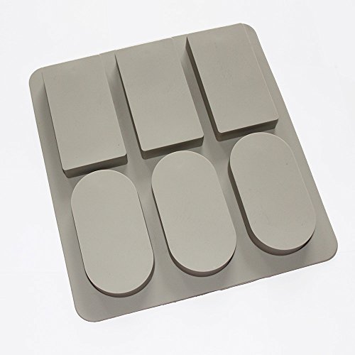 X-Haibei Round Rectangle Aromatherapy Wax Candle Plaster Epoxy Soa...