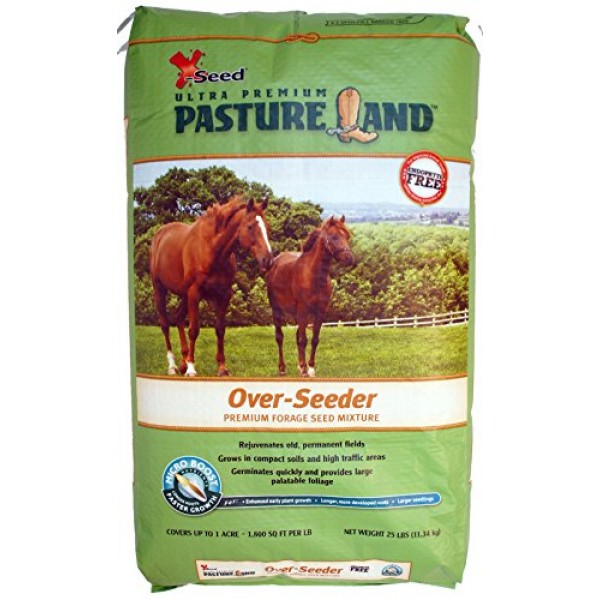 X-Seed 440FS0021UCT185 Pasture Land Over-Seeder Forage Seed, 25-Pound