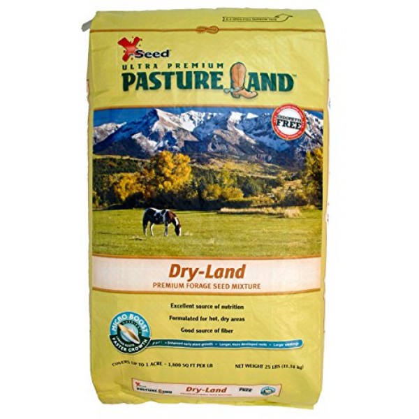 X-Seed Pasture Land Dry-Land Mixture with Micro-Boost Seed, 25-Pound