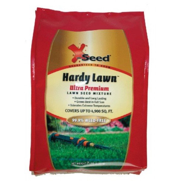 X-Seed Ultra Premium Hardy Lawn Seed Mixture, 7-Pound