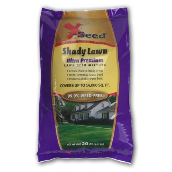 X-Seed Ultra Premium Shady Lawn Seed Mixture, 20-Pound
