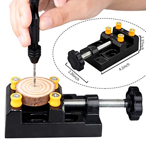 60 Pieces Pin Vises Hand Drill Bits Micro Mini Twist Drill Bits Se...