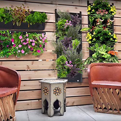 X XBEN Vertical Wall Hanging Planters, 7 Pockets Indoor Outdoor La...