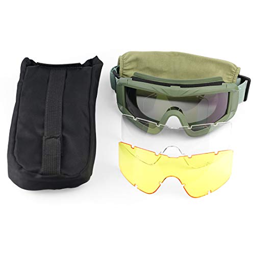 XAegis Airsoft Goggles, Tactical Safety Goggles Anti Fog Military ...