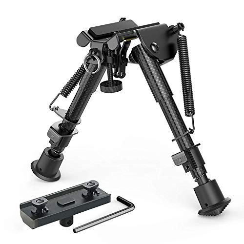 XAegis Carbon Fiber 6- 9 Rifle Bipod with M-lok Adapter for Hunt...