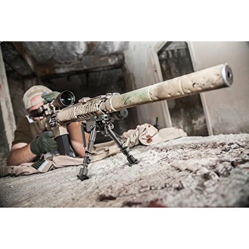 XAegis Carbon Fiber 6- 9 Rifle Bipod with Picatinny Adapter, Car...