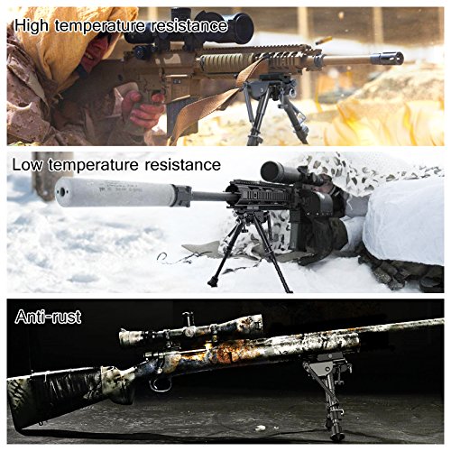 XAegis Carbon Fiber 6- 9 Rifle Bipod with Picatinny Adapter, Car...