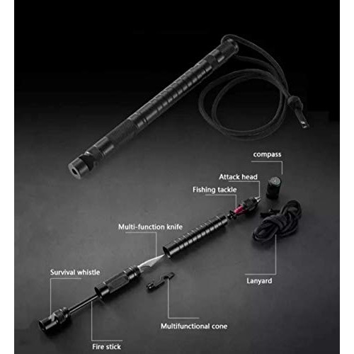 XAVIER Tactical Fishing Multitool Pen with Survival Paracord Brace...