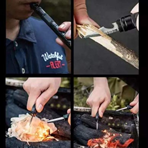 XAVIER Tactical Fishing Multitool Pen with Survival Paracord Brace...