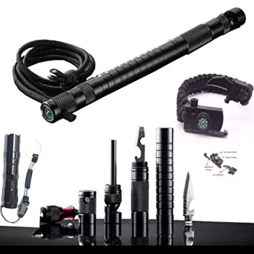 XAVIER Tactical Fishing Multitool Pen with Survival Paracord Brace...