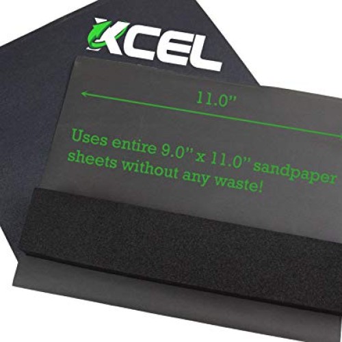 XCEL Power-Block Black Scruff Pad Sanding Block, Pack of 2, Size 1...