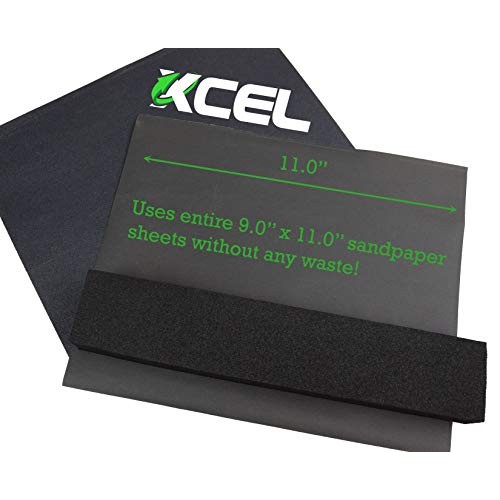 XCEL Power-Block Black Scruff Pad Sanding Block, Pack of 2, Size 1...