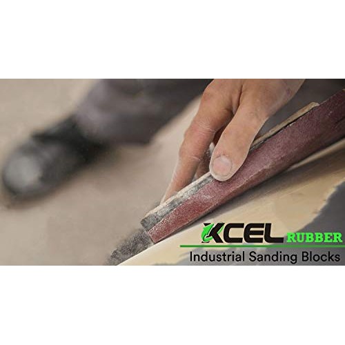 XCEL Power-Block Black Scruff Pad Sanding Block, Pack of 2, Size 1...