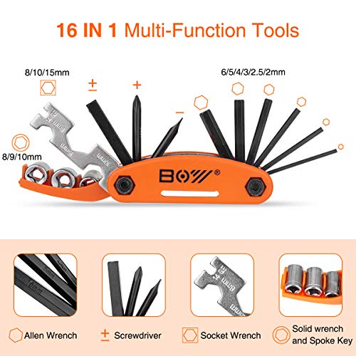 Bicycle Repair Bag & Bicycle Tire Pump, Home Bike Tool Portable Pa...