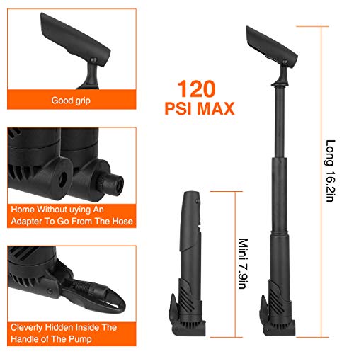Bicycle Repair Bag & Bicycle Tire Pump, Home Bike Tool Portable Pa...