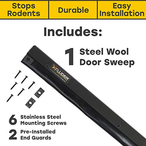 Xcluder 36-inch Residential Rodent Proof Door Sweep, Dark Bronze; ...