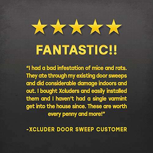 Xcluder 36-inch Residential Rodent Proof Door Sweep, Dark Bronze; ...