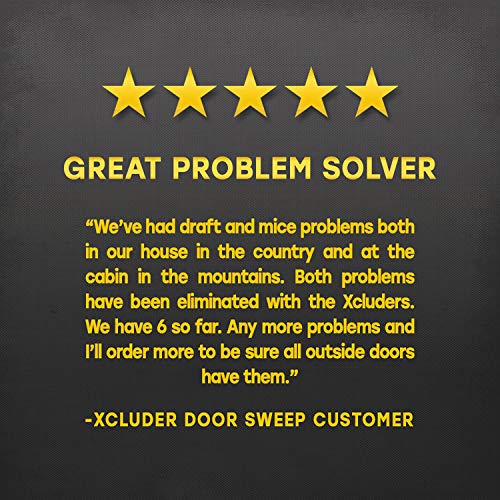 Xcluder 36-inch Residential Rodent Proof Door Sweep, Dark Bronze; ...