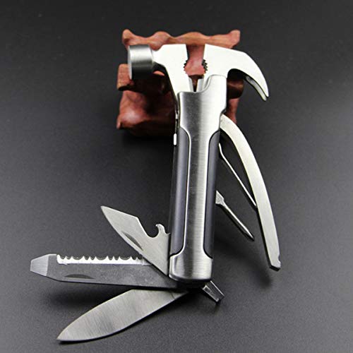 14-in-1 Hammer Multi-tool, Stainless Steel Multi tool Mini Hammer ...