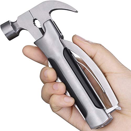 14-in-1 Hammer Multi-tool, Stainless Steel Multi tool Mini Hammer ...