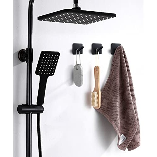 xdgeLoad Heavy Duty Adhesive Hooks, Bath Towel Hooks 4 Pack, Adhes...