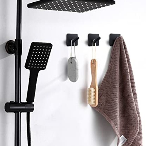xdgeLoad Heavy Duty Adhesive Hooks, Bath Towel Hooks 4 Pack, Adhes...