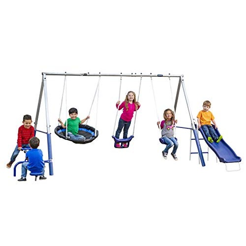 XDP Recreation Free N Swing Swing Set, Gray