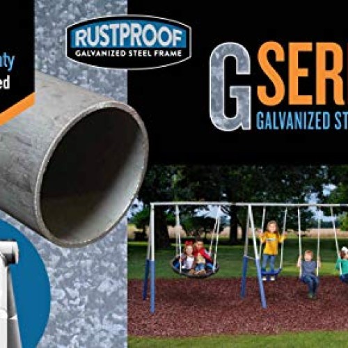 XDP Recreation Fun Forever Swing Set, Gray