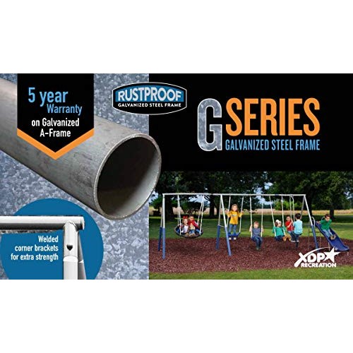 XDP Recreation Fun Forever Swing Set, Gray