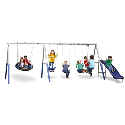 XDP Recreation Fun Forever Swing Set, Gray