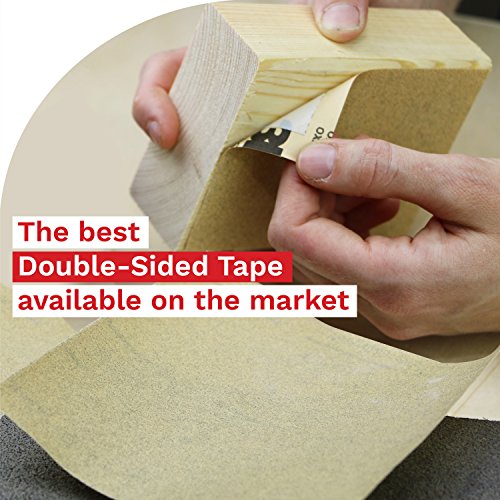 XFasten Double Sided Tape, Removable, 3/4-Inch by 20-Yards, Pack of 3