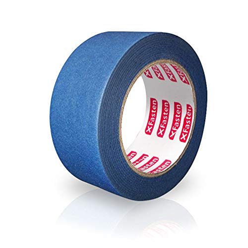 XFasten Professional Blue Painters Tape, Edge Lock, 2 by 60 Yards...