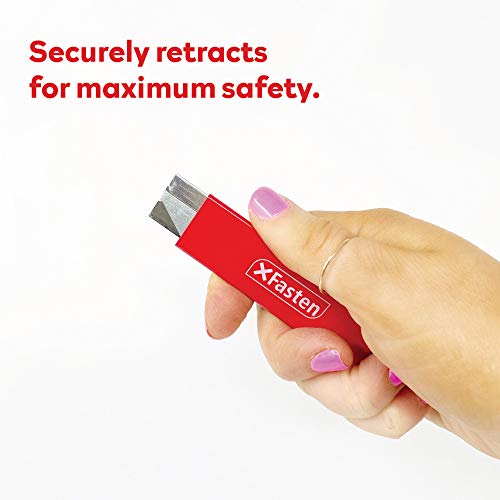 XFasten Retractable Box Cutter with Safety Scraper Set of 12 Bul...
