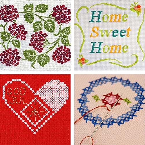 12.2 x 14.2 Inches Cross Stitch Fabric DIY Cross Stitch Cloth Fabr...