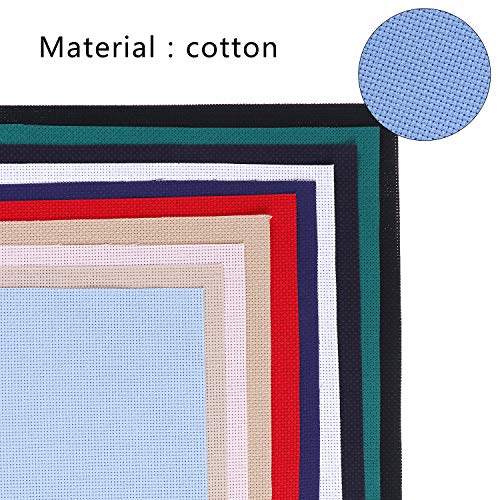 12.2 x 14.2 Inches Cross Stitch Fabric DIY Cross Stitch Cloth Fabr...