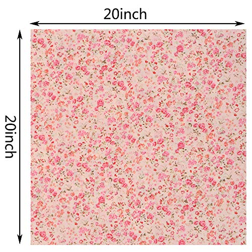 7 Patterns Cotton Fabric Muliti-Colors Fabric Bundles Sewing Squar...