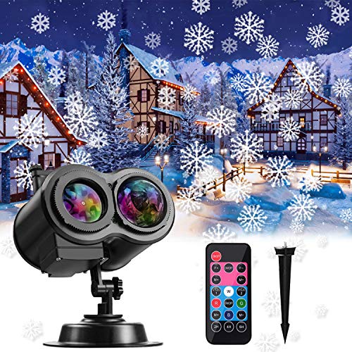 Xhaus Halloween Christmas Projector Lights, 2-in-1 Ocean Wave LED ...