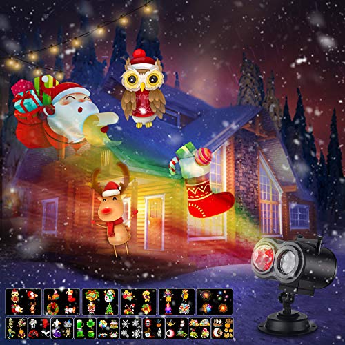 Xhaus Halloween Christmas Projector Lights, 2-in-1 Ocean Wave LED ...