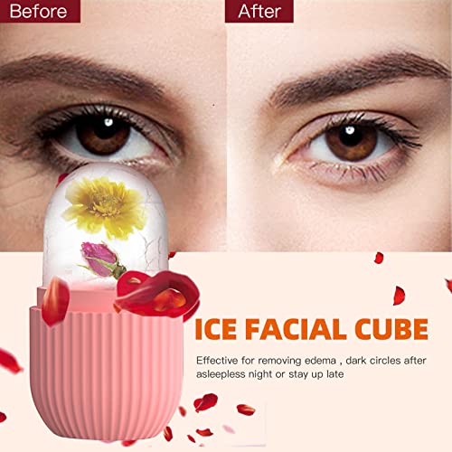 XHJRI Ice Face Roller Massager,Ice Cube Roller for Face, Eyes and ...